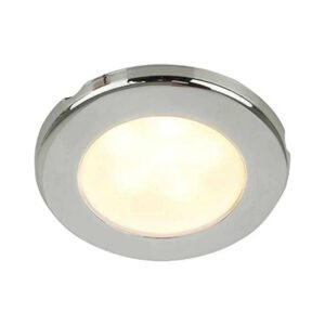 Marine stainless steel Euroled 75 Cover Warm White Ceiling Light 12V